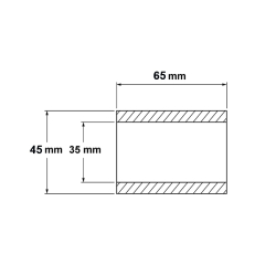 101117921L Sintetička čahura  Ø35/Ø40/L=65 mm BÄR CARGOLIFT